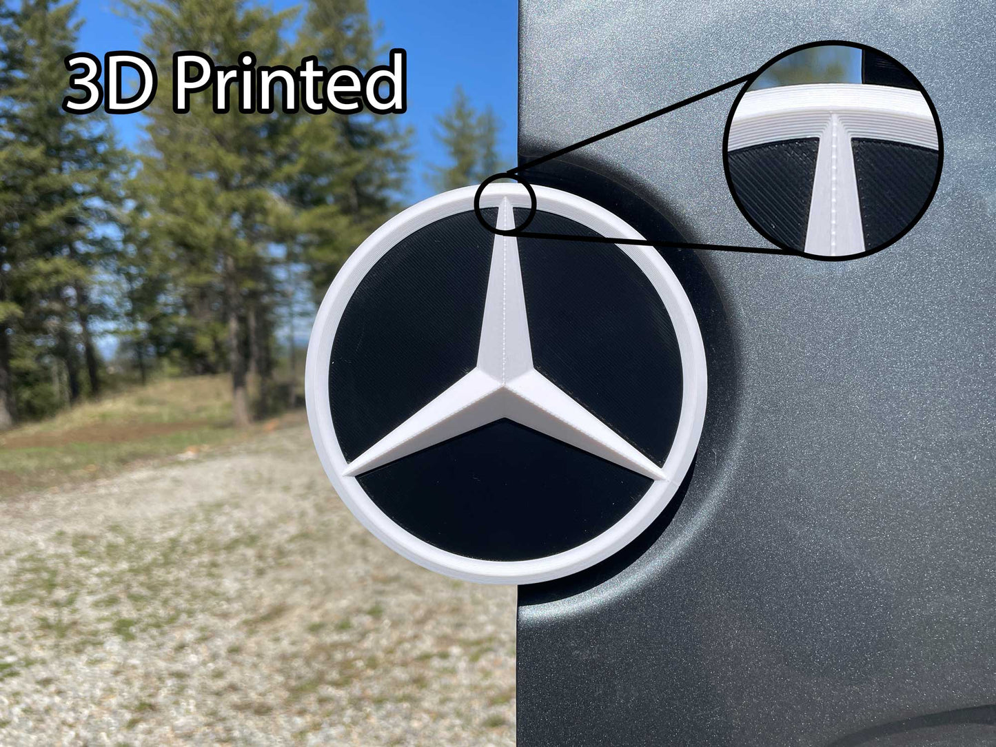 Mercedes Sprinter Van Rear Doors Emblem 2007+ | Tailgate Star Badge | Custom Emblem
