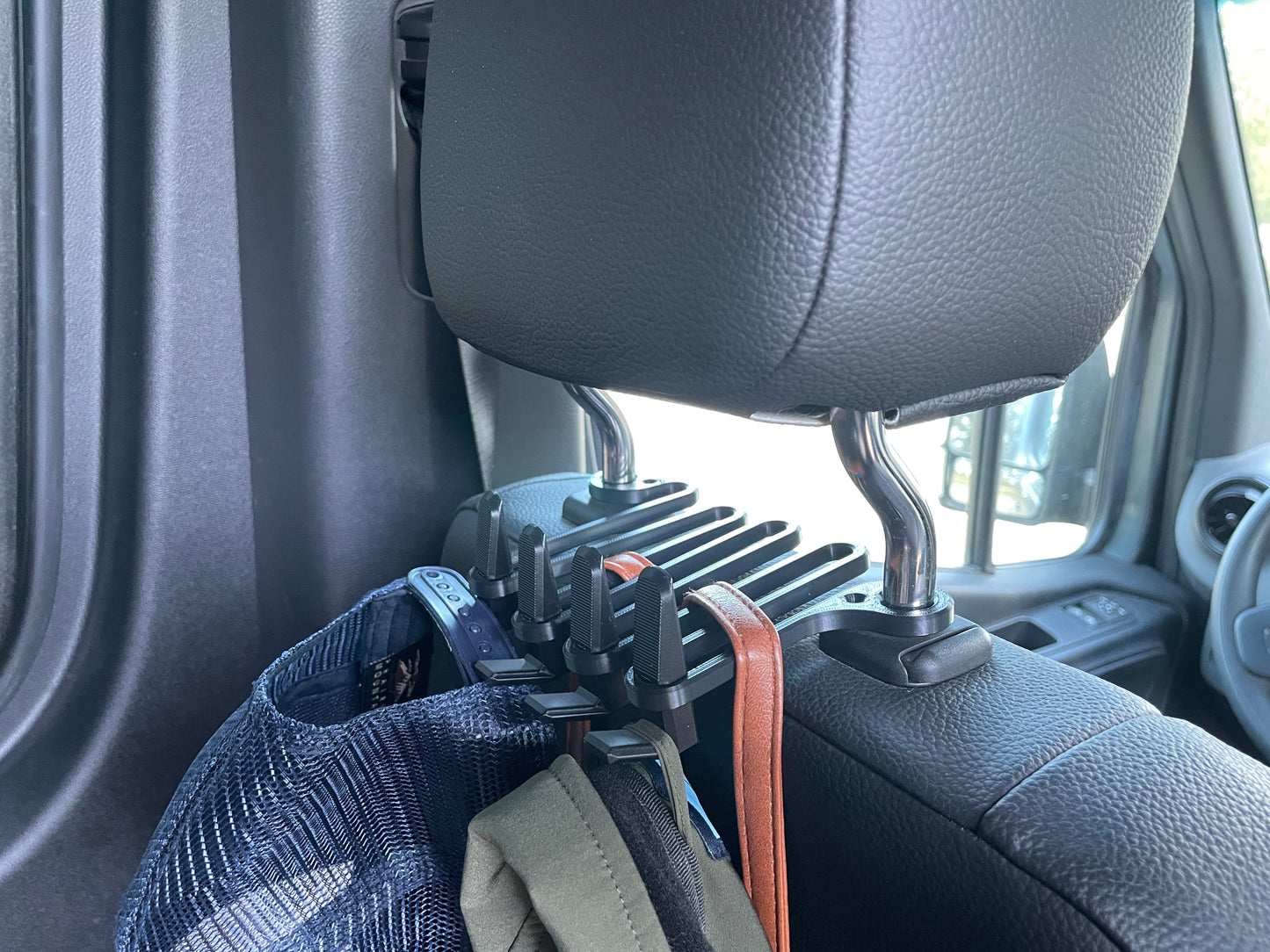 Camper Van Vehicle Headrest Coat Hooks | Sprinter Van | Universal Headrest