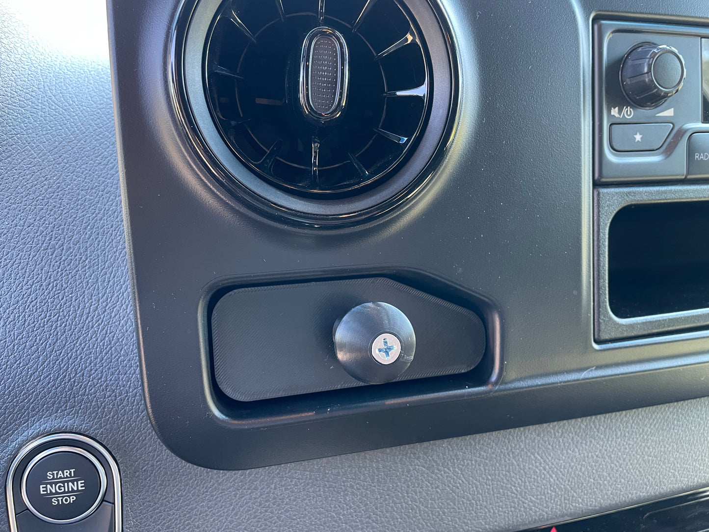 Mercedes Sprinter Dash Cubby Ram Ball Mount Adapter
