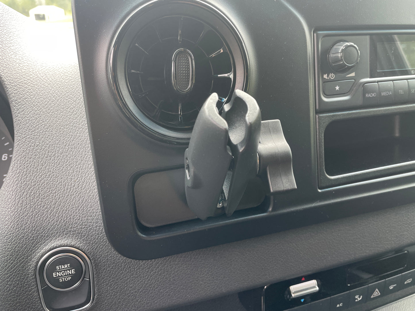 Mercedes Sprinter Dash Cubby Ram Ball Mount Adapter