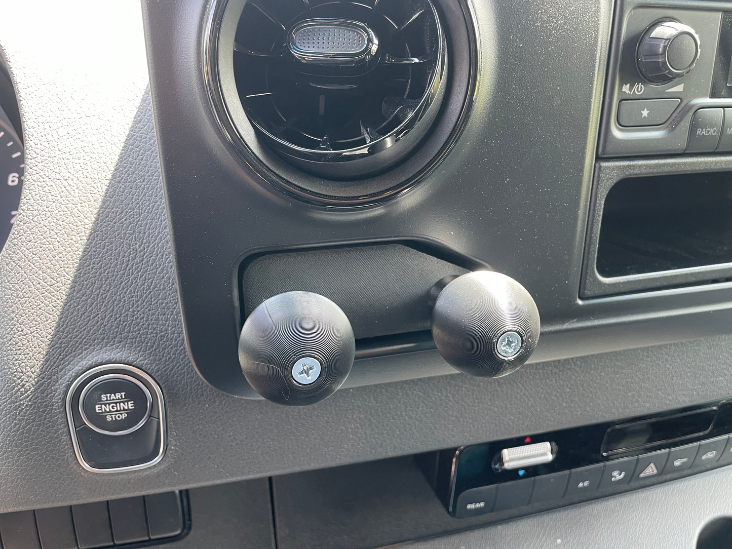 Mercedes Sprinter Dash Cubby Ram Ball Mount Adapter