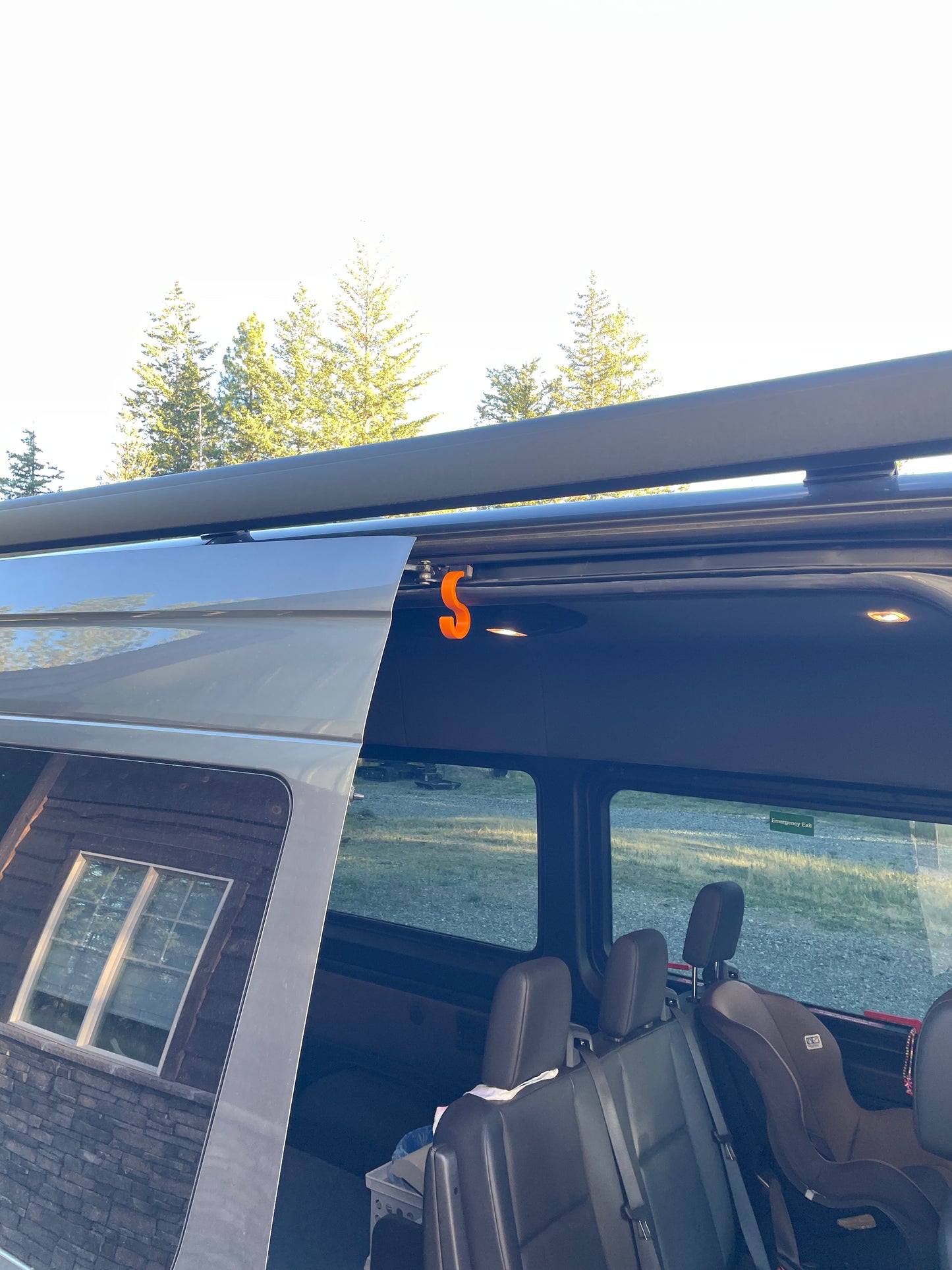 Sprinter Van Sliding Door Stop and Drying Hook