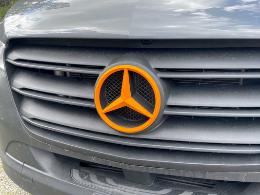 Mercedes Sprinter Front Star Emblem Upgrade | Custom Hood Ornament for 2019+ Vans